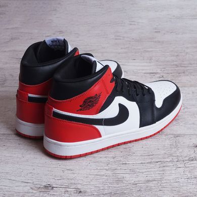 КупитиКросівки чоловічі шкіряні Nike Air Jordan 1 retro Chicago червоні фото, в інтернет-магазині взуття Nanogu.com.ua Дніпро, Київ, Полтава, Чернігів, Харків, Запоріжжя, Україна