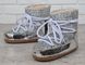 Дутики жіночі місяцеходи сріблясті металік Moon Boots Silver з блискітками, фото, інтернет магазин Nanogu.com.ua