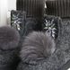 Валянки жіночі натуральна шерсть помпон кролик Туреччина сірі з манжетом, фото, інтернет магазин Nanogu.com.ua