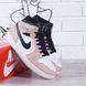 Кроссовки женские зимние Nike Air Jordan 1 Retro Chicago кожаные розовые, фото, інтернет магазин Nanogu.com.ua