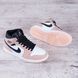 Кроссовки женские зимние Nike Air Jordan 1 Retro Chicago кожаные розовые, фото, інтернет магазин Nanogu.com.ua