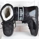 Дутики жіночі на овчині місяцеходи Moon Boots зимові чоботи чорні, фото, інтернет магазин Nanogu.com.ua