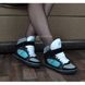 Снікерси м'ятні, сірі, чорні на шнурівці з липучкою HKR, фото, інтернет магазин Nanogu.com.ua