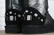 Уггі жіночі шкіряні чоботи UGG Australia чорне срібло, фото, інтернет магазин Nanogu.com.ua