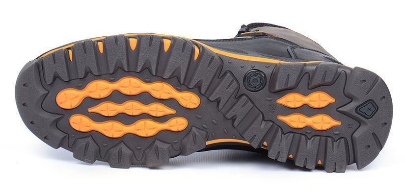 Купить Ботинки мужские зимние кожаные на меху Ecco Gore-tex хаки фото, в интернет-магазине обуви Nanogu.com.ua Днепр, Киев, Полтава, Чернигов, Харьков, Запорожье, Украина