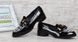 Туфли лоферы женские черные лакированные с кисточками Queen, фото, интернет магазин Nanogu.com.ua