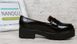 Туфли лоуферы женские черные лакированные на каблуке Betsy, фото, интернет магазин Nanogu.com.ua