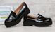 Туфли лоуферы женские черные лакированные на каблуке Betsy, фото, интернет магазин Nanogu.com.ua