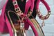 Босоножки женские на широком каблуке Anna Maria малиновые с ремешком браслетом, фото, интернет магазин Nanogu.com.ua