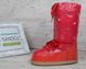 Дутики жіночі місяцеходи термо Moon Boots Red найтепліше взуття, фото, інтернет магазин Nanogu.com.ua