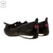 Балетки женские спортивные кожаные 4Rest USA черные с малиновым, фото, интернет магазин Nanogu.com.ua