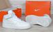 Кроссовки Nike Air Force 1 High White кожаные высокие белые, фото, интернет магазин Nanogu.com.ua