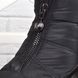 Ботинки женские зимние дутики Prima d'Arte натуральный мех на платформе черные, фото, интернет магазин Nanogu.com.ua