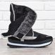 Дутики женские зимние сапоги на липучках Snow boots черные, фото, интернет магазин Nanogu.com.ua