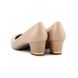 Туфли женские бежевые на широком каблуке лакированные Perfect кожаная стелька, фото, интернет магазин Nanogu.com.ua