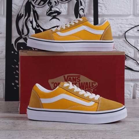 ᐉ Купить Кеды женские замшевые Vans Old Skool желтые лимонные – в