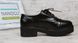 Ботинки лоферы женские черные на каблуке со шнуровкой Mallanee, фото, интернет магазин Nanogu.com.ua