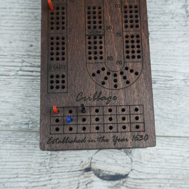 КупитиCribbage з ящиком для карт та фішок – преміальна якість з натурального дерева, компактний дизайн для подорожей і дому. Ручна розкладна дерев'яна настільна гра  фото, в інтернет-магазині взуття Nanogu.com.ua Дніпро, Київ, Полтава, Чернігів, Харків, Запоріжжя, Україна