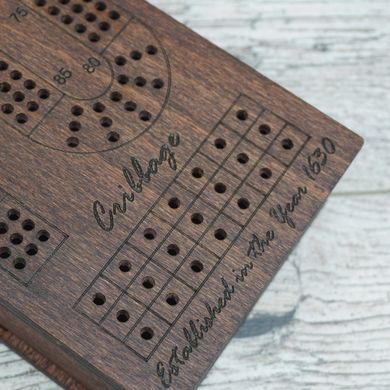 КупитиCribbage з ящиком для карт та фішок – преміальна якість з натурального дерева, компактний дизайн для подорожей і дому. Ручна розкладна дерев'яна настільна гра  фото, в інтернет-магазині взуття Nanogu.com.ua Дніпро, Київ, Полтава, Чернігів, Харків, Запоріжжя, Україна