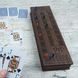 Cribbage з ящиком для карт та фішок – преміальна якість з натурального дерева, компактний дизайн для подорожей і дому. Ручна розкладна дерев'яна настільна гра , фото, інтернет магазин Nanogu.com.ua