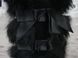 Уггі жіночі чоботи натуральна замша опушка кролик чорні з бантами, фото, інтернет магазин Nanogu.com.ua