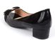 Туфлі жіночі лаковані чорні на широкому каблуці Anna шкіряна устілка, фото, інтернет магазин Nanogu.com.ua