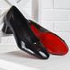 Туфли женские на широком устойчивом каблуке Lady+ лакированные черные, фото, интернет магазин Nanogu.com.ua