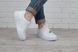 Кроссовки женские кожаные Nike Air Force белые, фото, интернет магазин Nanogu.com.ua