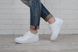 Кроссовки женские кожаные Nike Air Force белые, фото, интернет магазин Nanogu.com.ua