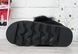 Ботинки женские натуральная замша песцовый помпон на платформе черные, фото, интернет магазин Nanogu.com.ua