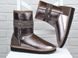 Уггі жіночі шкіряні UGG Australia Metallic Bronze зимові чоботи, фото, інтернет магазин Nanogu.com.ua