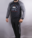 Спортивний костюм чоловічий Reebok UFC чорний з сірими рукавами, фото, інтернет магазин Nanogu.com.ua