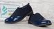 Черевики челсі жіночі на гумках сині La Bottine лаковий носок, фото, інтернет магазин Nanogu.com.ua